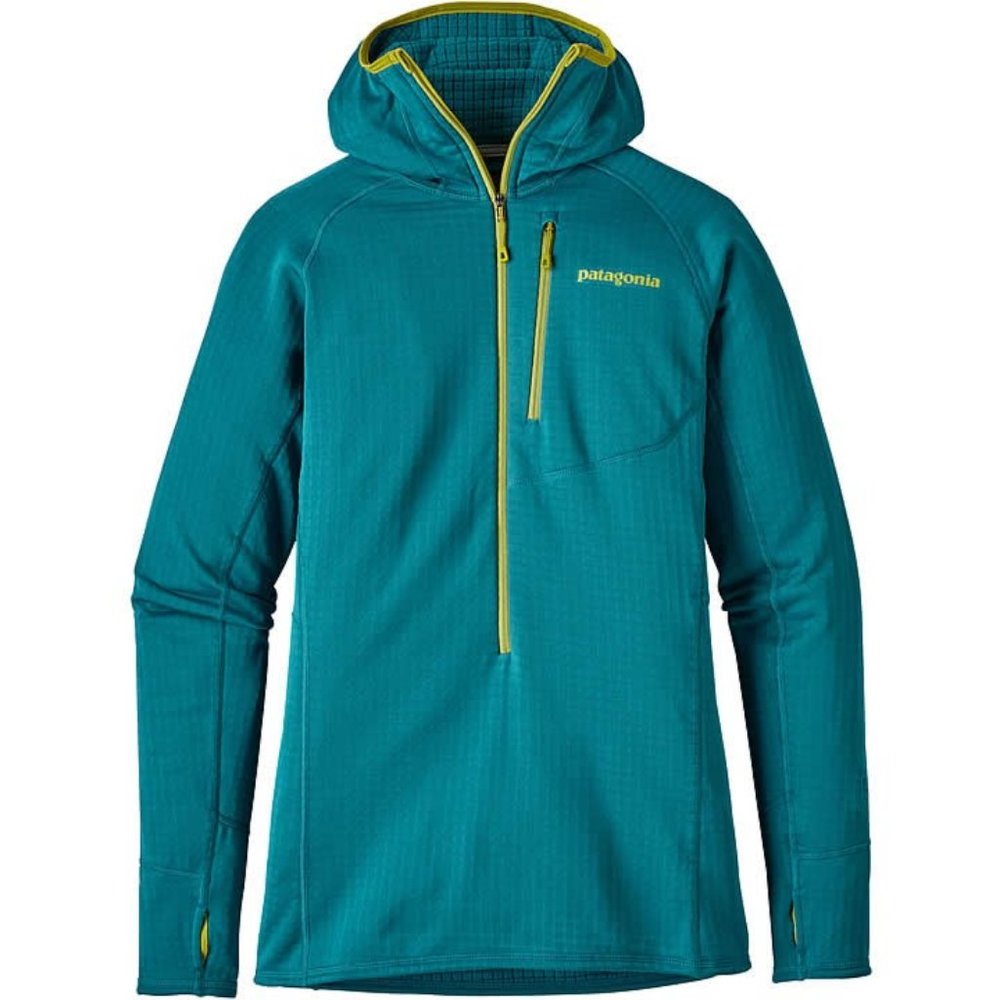 RARE Patagonia R1 Fleece Hoody, Tobago Blue